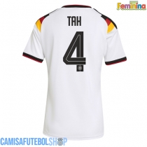 Camisa de time de futebol Alemanha Jonathan Tah #4 Replicas 1º Equipamento Feminina Mundo 2026 Manga Curta
